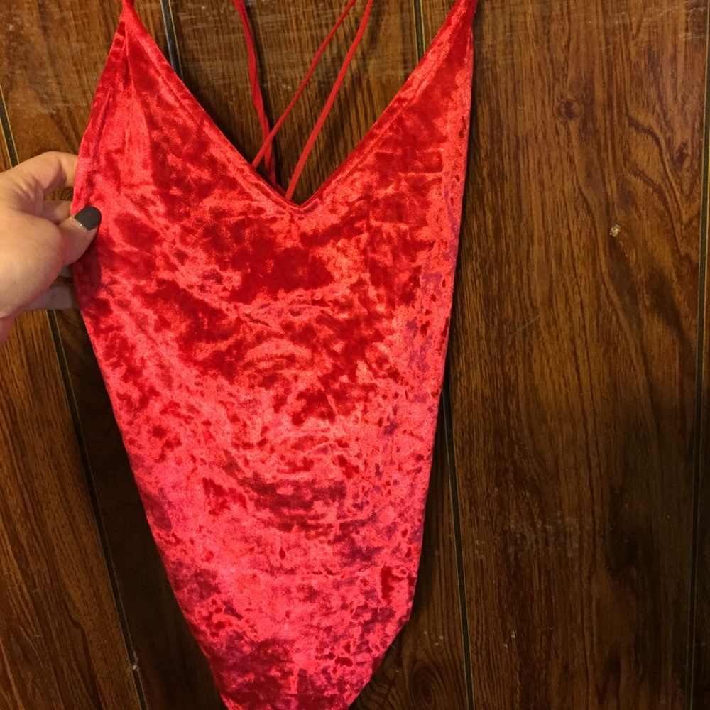 Velvet bodysuit